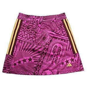 Adidas x Farm Rio Skirt Womens XS Lucid Fuchsia Tropical Stamp Print‎ NEW